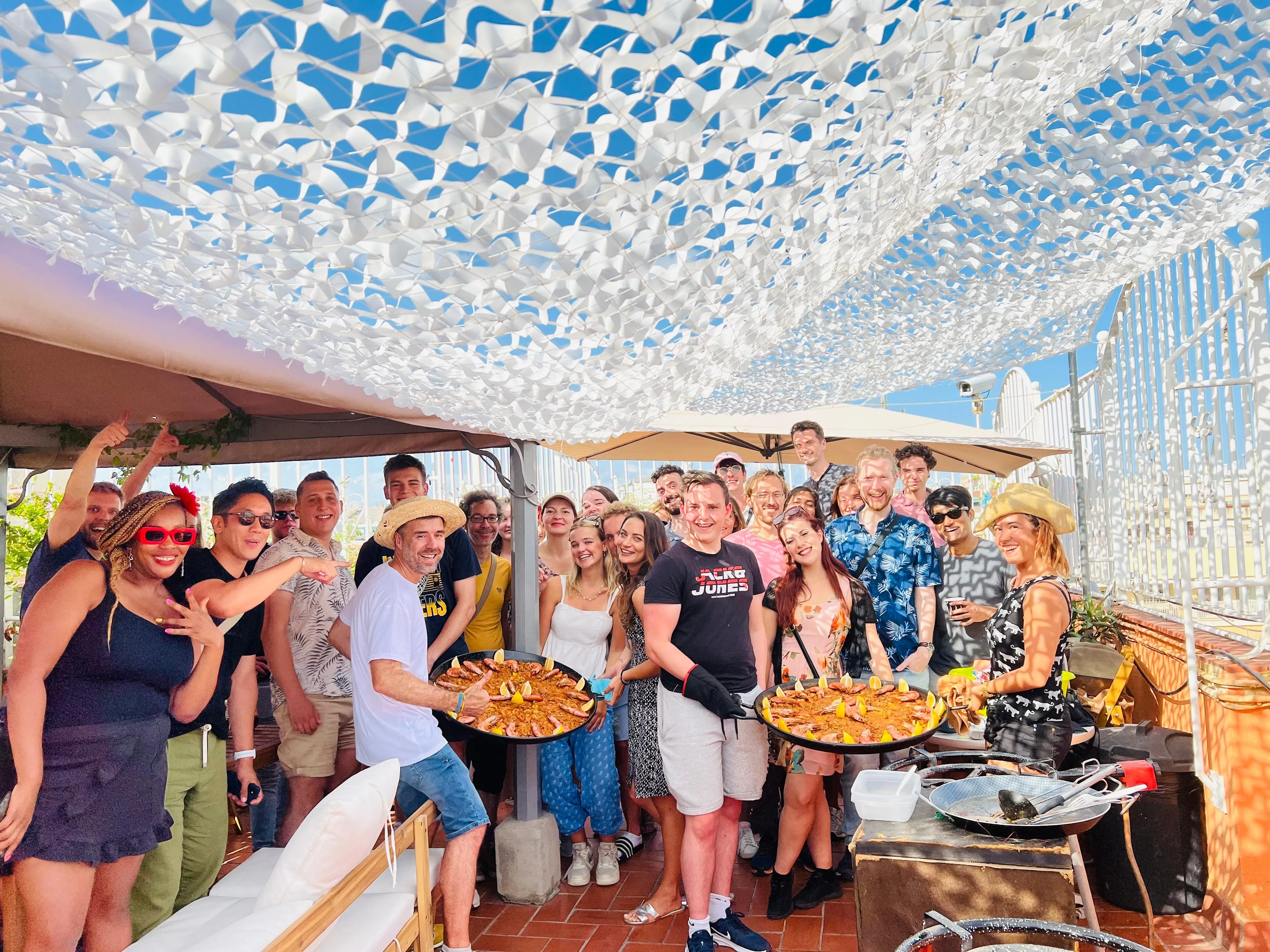 Paella Party on the Sun Terrace