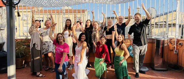 Flamenco Workshop at the school terrace
