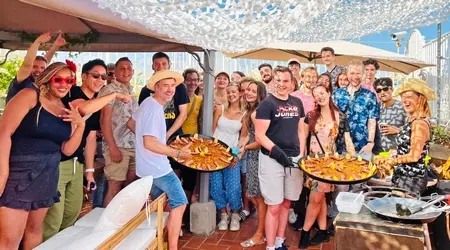 Paella Party at the school terrace