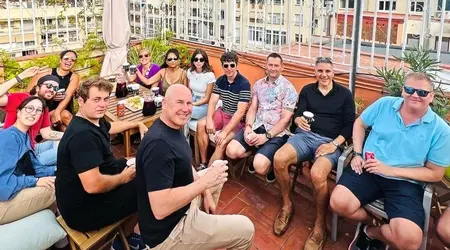 Paella Party at the school terrace