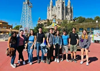Our students on Tibidabo