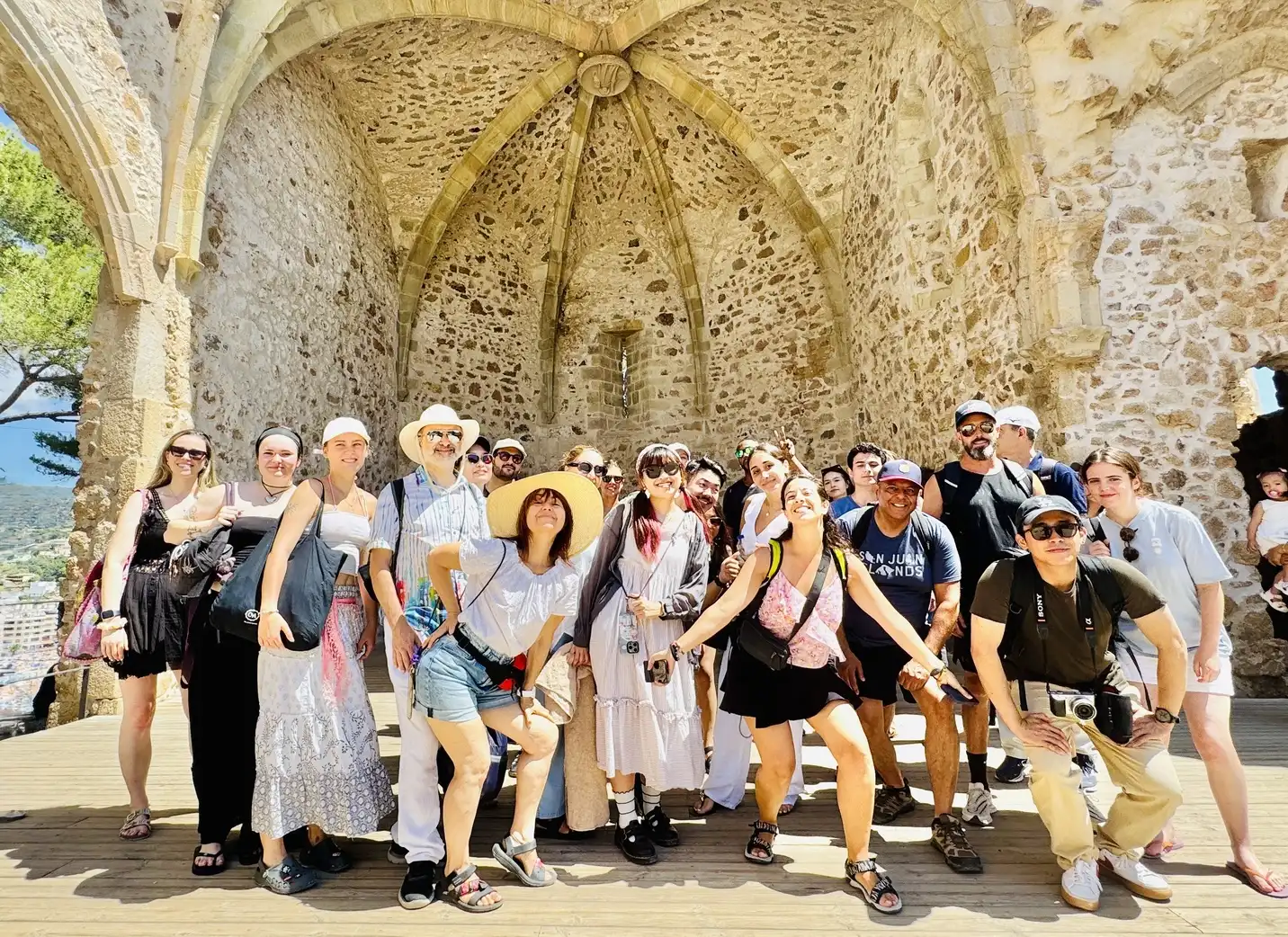 Our Spanish students enjoying Weekend Trip to Sitges