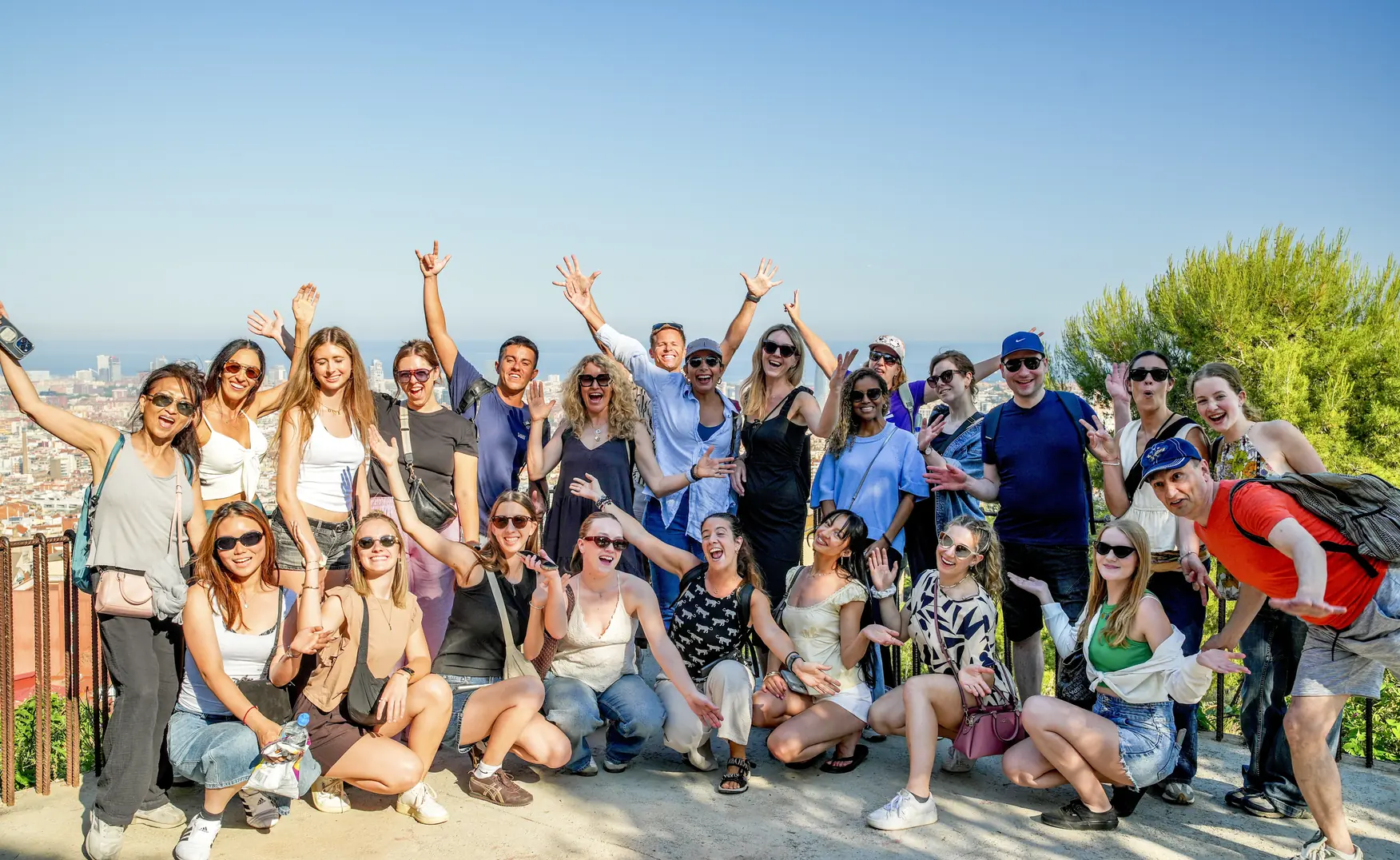 Our students on a weekend trip to Sitges