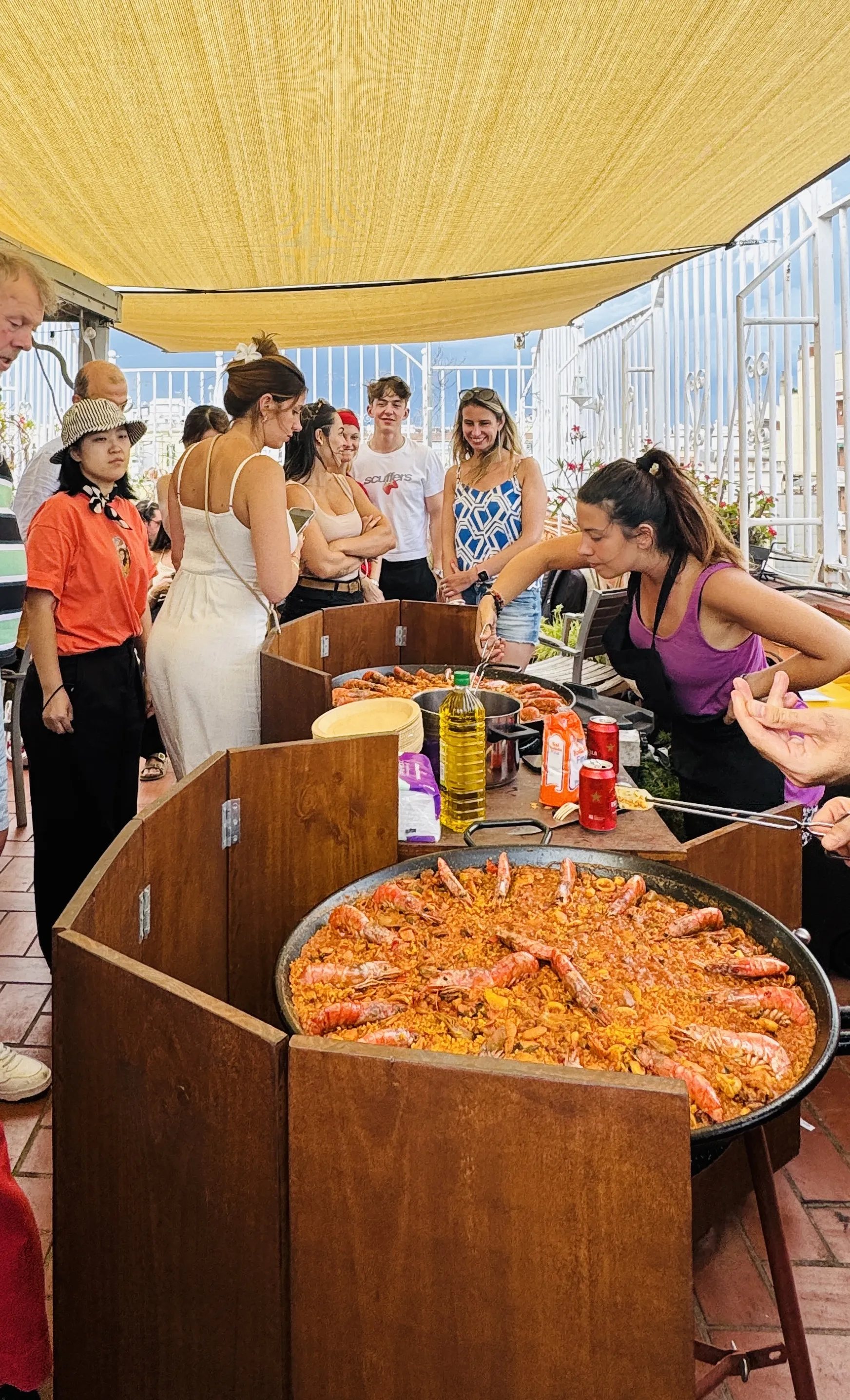 Paella in Sunny Terrace