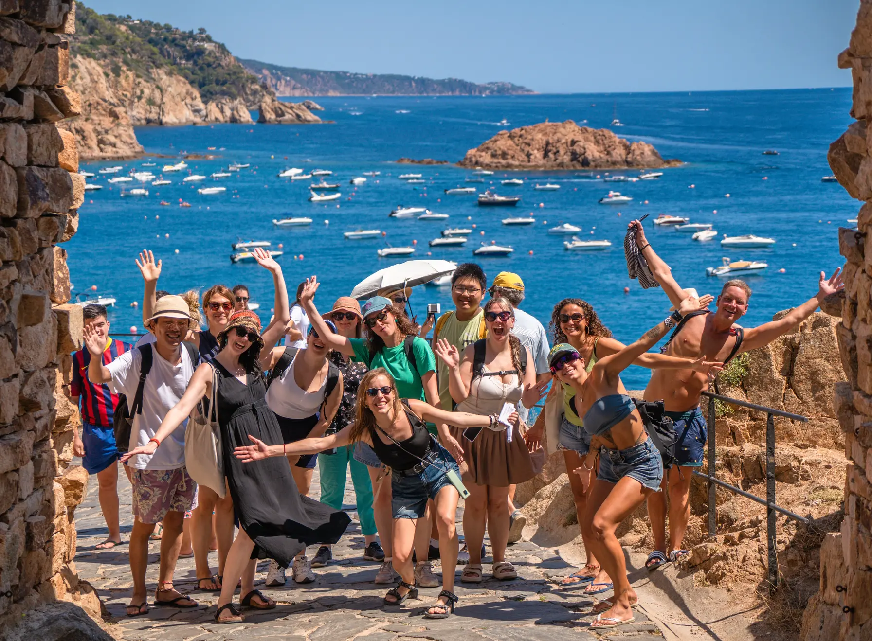 Our students on a weekend trip to Sitges