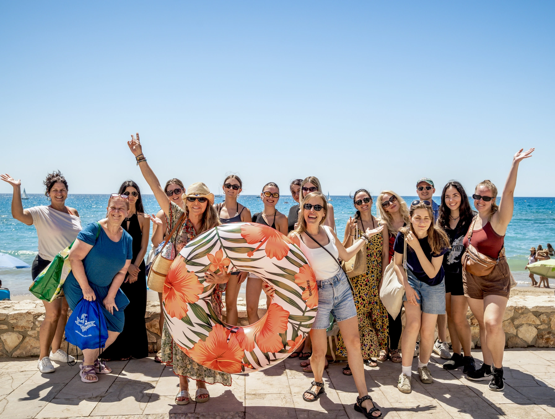Our students on a weekend trip to Sitges
