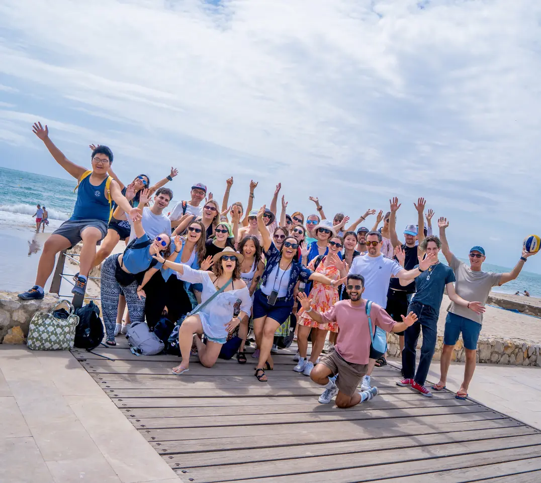 International students enjoying an afternoon activity