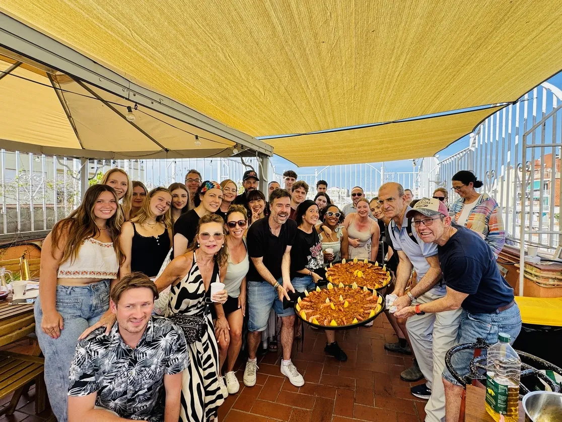 Salsa party at the school terrace
